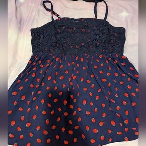 Torrid strawberry babydoll cami size 2